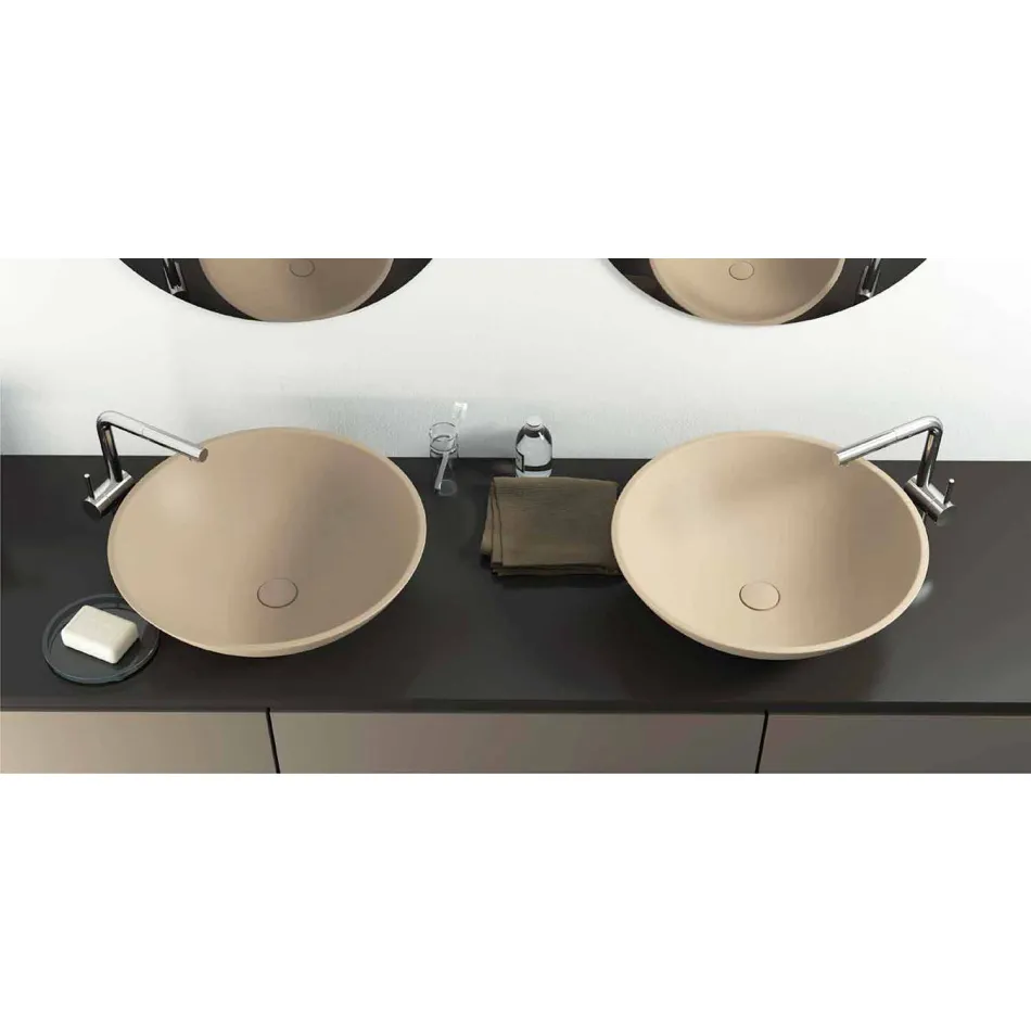 Chiuvetă circulară autonomă din Italia, Donnas Viadurini