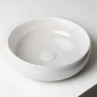 Chiuvetă de blat din lut Raku cu luciu metalic craquelé - Prisma Viadurini