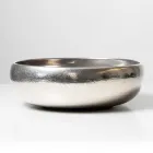 Chiuvetă de blat din lut Raku metalic, strunjită manual - Prisma Viadurini