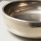 Chiuvetă de blat din lut Raku metalic, strunjită manual - Prisma Viadurini