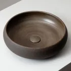 Chiuvetă de blat din argilă refractară închisă sau ocru - Prisma Viadurini