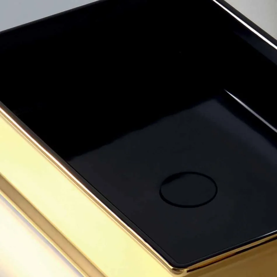 Blat de ceramică din două culori produs în Italia de Debora Viadurini