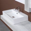 Chiuvetă ceramică de blat cu orificiu pentru baterie de design modern - Papavero