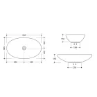 Lavoar pe blat din ceramica lucioasa sau mata Made in Italy - Ferry Viadurini