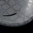 Canapea din ceramica tiparita din cocos gri realizata in Italia Glossy Viadurini