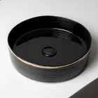 Chiuvetă de blat din gresie porțelanată cu margine emailată - Vibration Viadurini