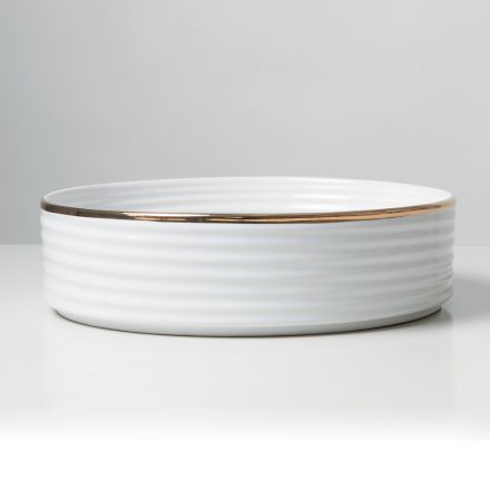 Chiuvetă de blat din gresie porțelanată cu margine emailată - Vibration Viadurini