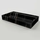 Chiuvetă de blat din gresie porțelanată cu efect de marmură, fabricată în Italia - Cervia Viadurini