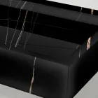 Chiuvetă de blat din gresie porțelanată cu efect de marmură, fabricată în Italia - Cervia Viadurini