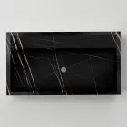 Chiuvetă de blat din gresie porțelanată cu efect de marmură, fabricată în Italia - Cervia Viadurini