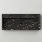 Lavoar pe blat din gresie portelanata cu efect de marmura Made in Italy - Cervia Viadurini