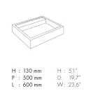 Lavoar pe blat din gresie portelanata cu efect de marmura Made in Italy - Cervia Viadurini