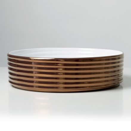 Lavoar de blat din gresie porțelanată ondulată, fabricat în Italia - Vibrazione Viadurini