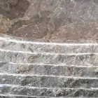 Ivy chiuvetă de piatră gri gri, bucată unică Viadurini