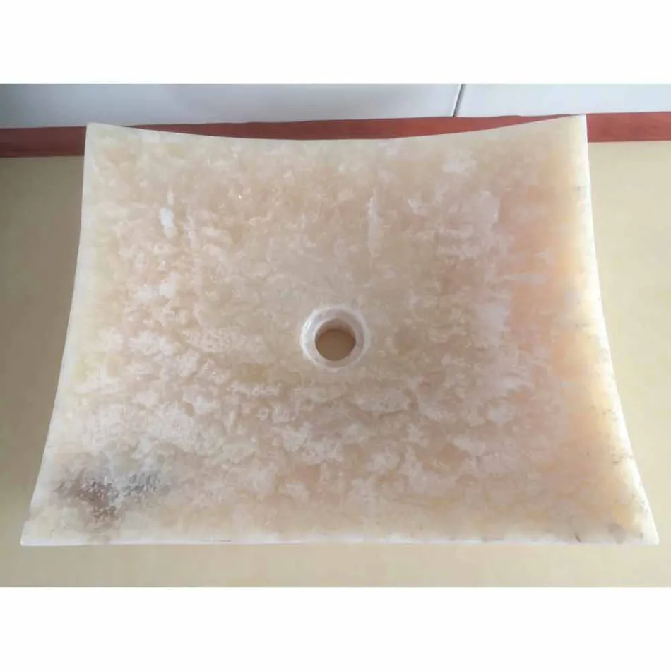 Onyx chiuveta din piatra naturala Dragoste, bucata unica Viadurini