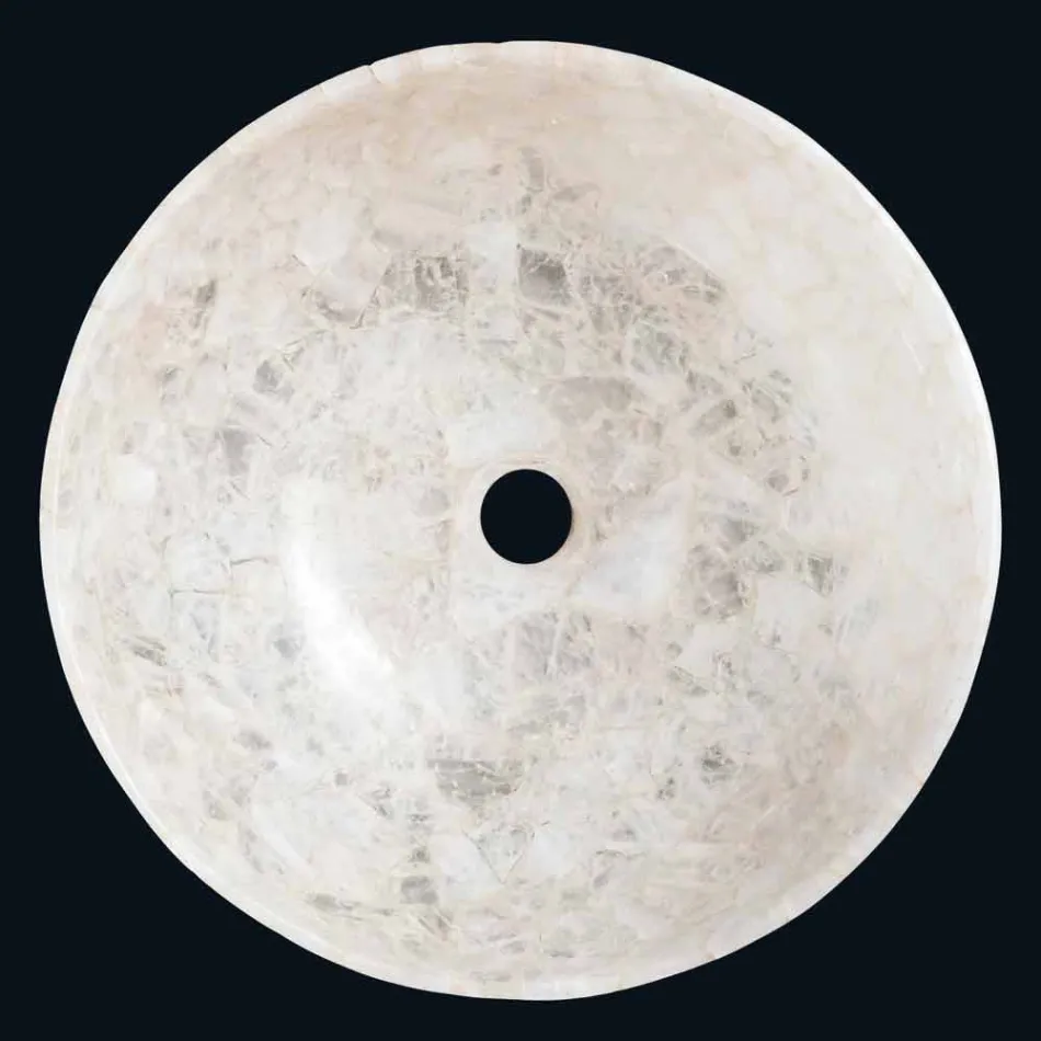 Chiuvetă în Tala cristal de cuarț, singura bucata manual Viadurini