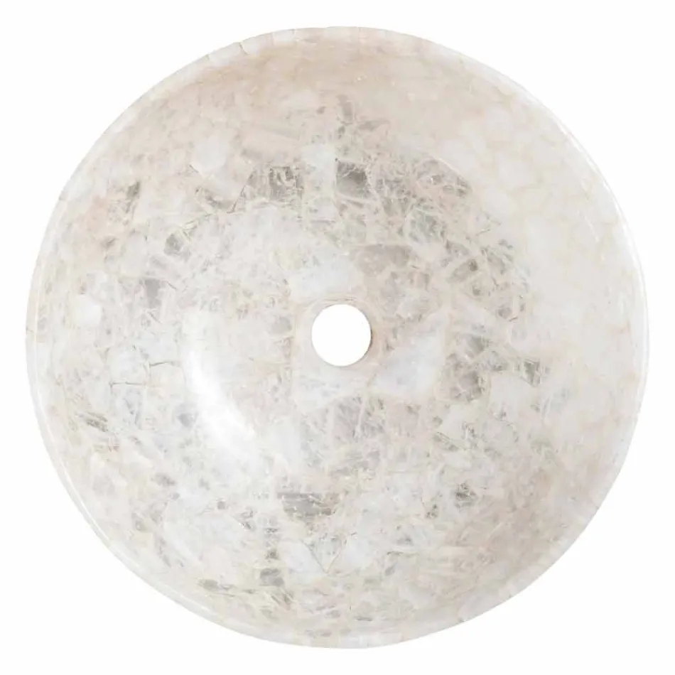 Chiuvetă în Tala cristal de cuarț, singura bucata manual Viadurini