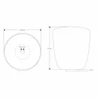 Lavoar de blat din rășină și pulberi minerale în formă de găleată - găleată Viadurini