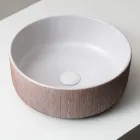 Lavoar de blat Balance, decupat manual, din lemn roșu natural Viadurini