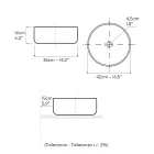 Lavoar de blat Balance, decupat manual, din lemn roșu natural Viadurini