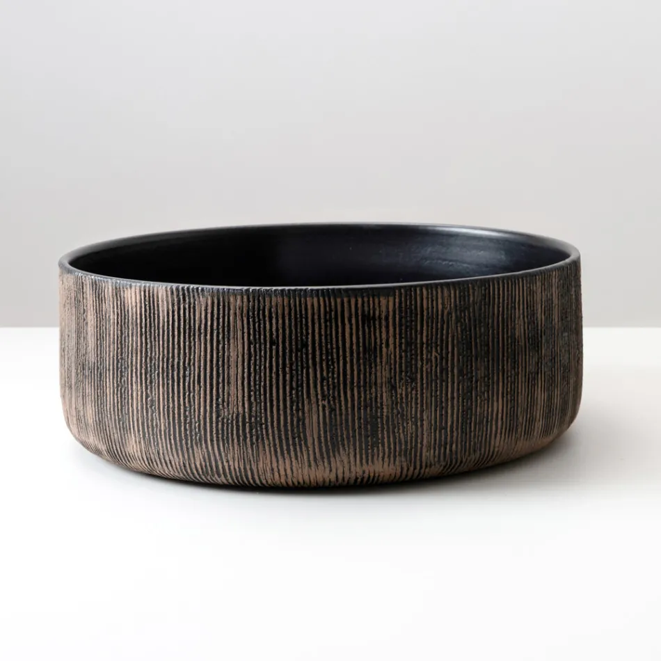 Lavoar de blat Balance, decupat manual, din lemn roșu natural Viadurini