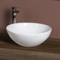 Lavoar oval înclinat din ceramică, cu design modern - Papavero