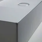 Lavoarelor suport modern, în alb sau colorat ceramice Soare 85x37 cm Viadurini