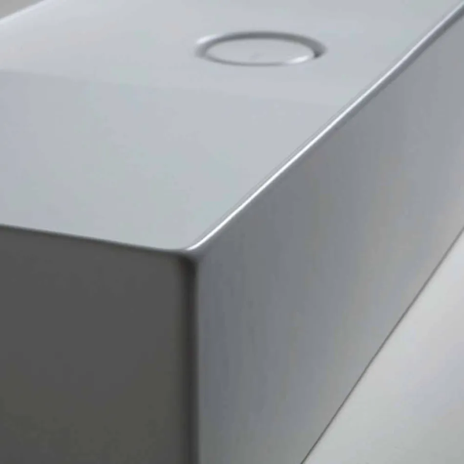 Lavoarelor suport modern, în alb sau colorat ceramice Soare 85x37 cm Viadurini