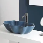 Chiuvetă modernă de blat din ceramică lucioasă Made in Italy - Cube Viadurini