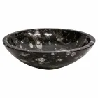 Lavoar de blat modern din marmură cu fosile - Mesagne Viadurini