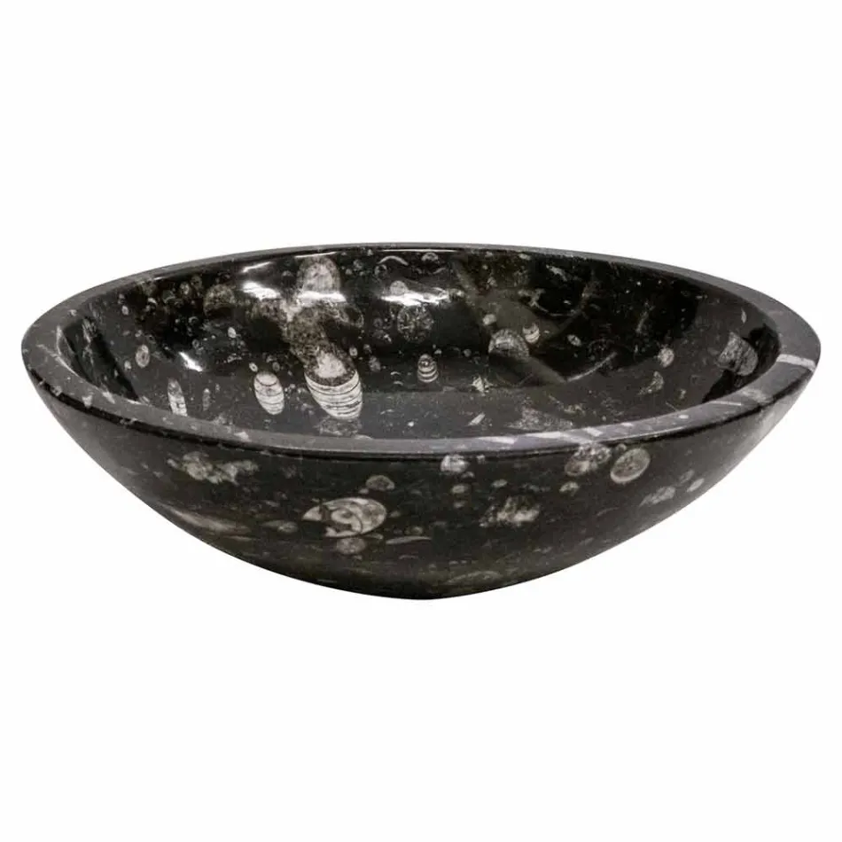 Lavoar de blat modern din marmură cu fosile - Mesagne Viadurini