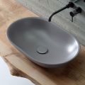Chiuvetă de blat din ceramică mată L 58 cm Fabricat în Italia - Nelly