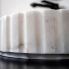 Lavoar Oval pe Blat pentru Baie Din Marmura Alba - Cunzite Viadurini