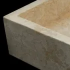 Blat alb din piatra naturala Jef, piesa unica Viadurini