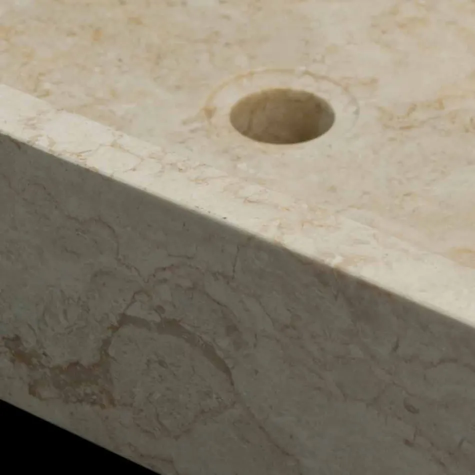 Blat alb din piatra naturala Jef, piesa unica Viadurini