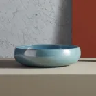 Lavoar pentru baie pe blat din argilă de foc Fabricat în Italia - Tallone Viadurini