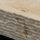 Lampă de spălat unică în piatră naturală Idro albă Viadurini