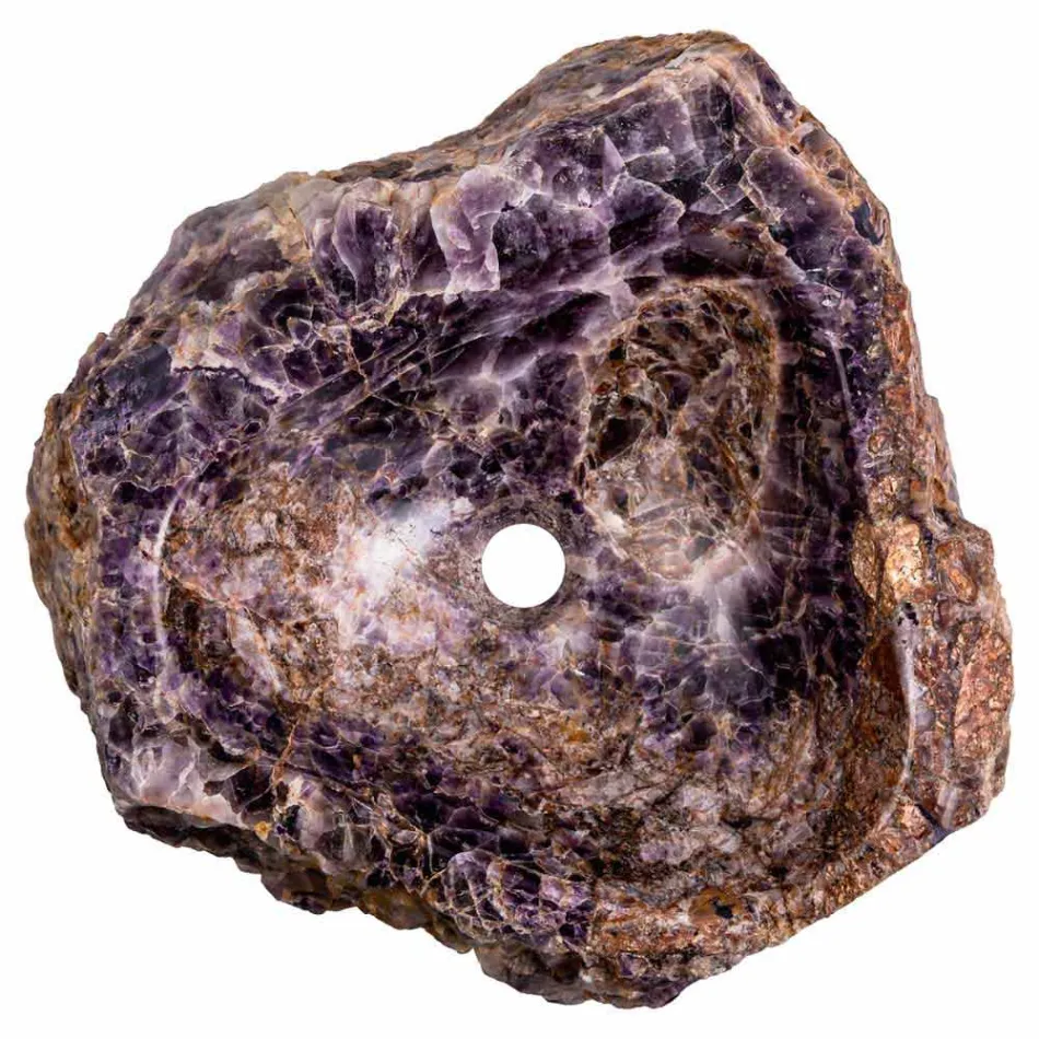 Vana de lamaie manuală din piatră de ametist, Vidor Viadurini