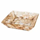 Design Blat suport pătrat Akira, rășină artificială Viadurini