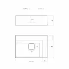 Piatră modernă de blat de spălat din Italia, Lavis Viadurini