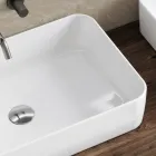 Lavoar de blat Aster dreptunghiular din ceramică cu design modern Viadurini