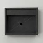 Lavoar pe blat dreptunghiular din gresie portelanata Made in Italy - Cervia Viadurini