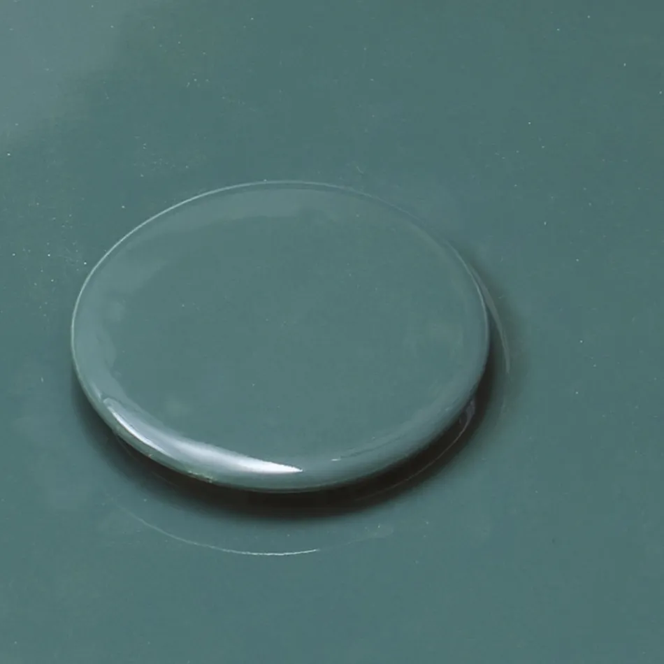 Lavoar rotund de blat din ceramică lucioasă Made in Italy - Candito Viadurini