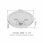 Giava onyx răsucit cu blat rotund Viadurini