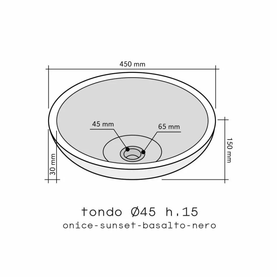 Giava onyx răsucit cu blat rotund Viadurini