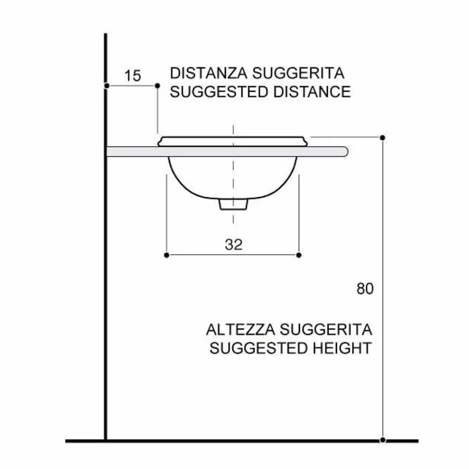 Chiuveta încastrată este în chiuvetă din argilă și din aur realizată în Italia, Otis Viadurini