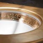 Chiuvetă de baie încorporată din argilă de foc turnată manual, fabricată în Italia - Erioli Viadurini