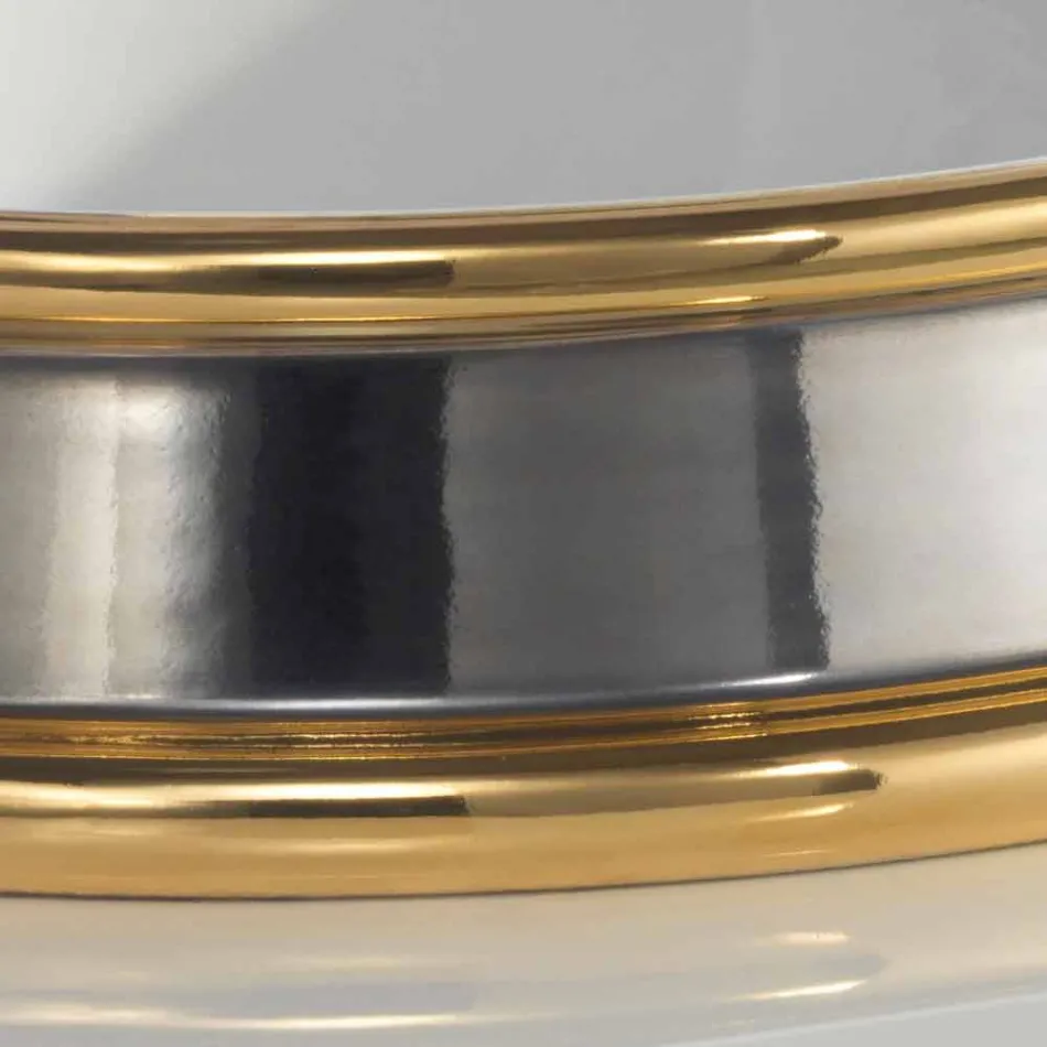 Proiectare chiuveta cu baie in semifabricate in argila fabricata in Italia, Manilo Viadurini