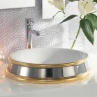 Proiectare chiuveta cu baie in semifabricate in argila fabricata in Italia, Manilo Viadurini