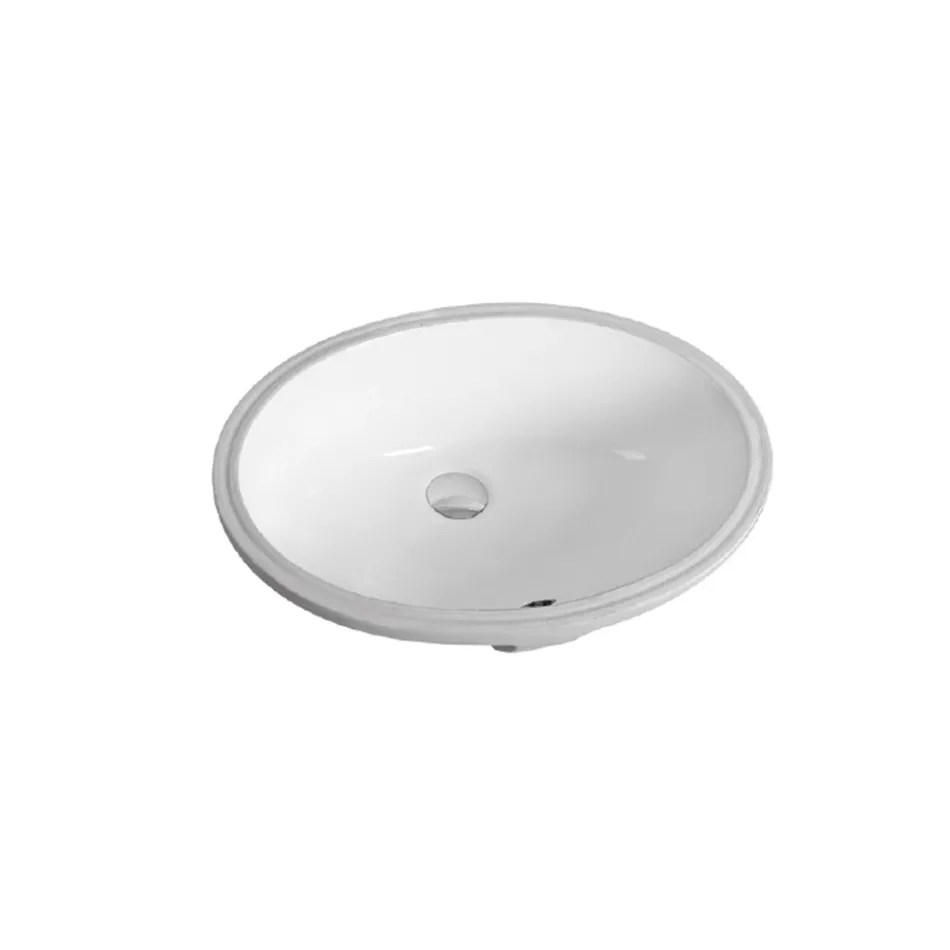 Chiuvetă ceramică sub blat cu design modern - Papavero Viadurini